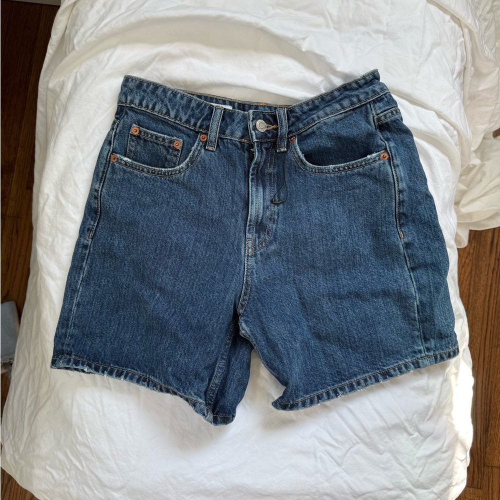 Zara Dark Blue Jean Shorts Size 4